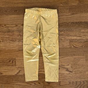 Metallic Shine Children's Elastic Waist Leggings